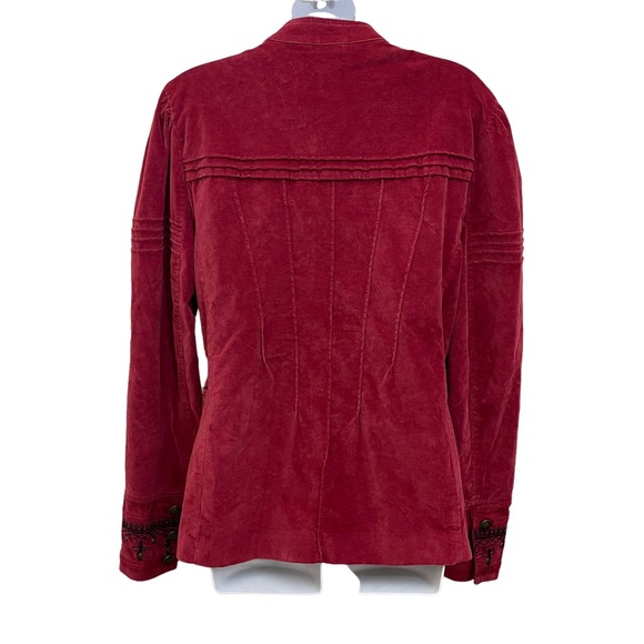 FREE PEOPLE Maven Studded and Embroidered Velvet Jacket Large - Picture 8 of 11